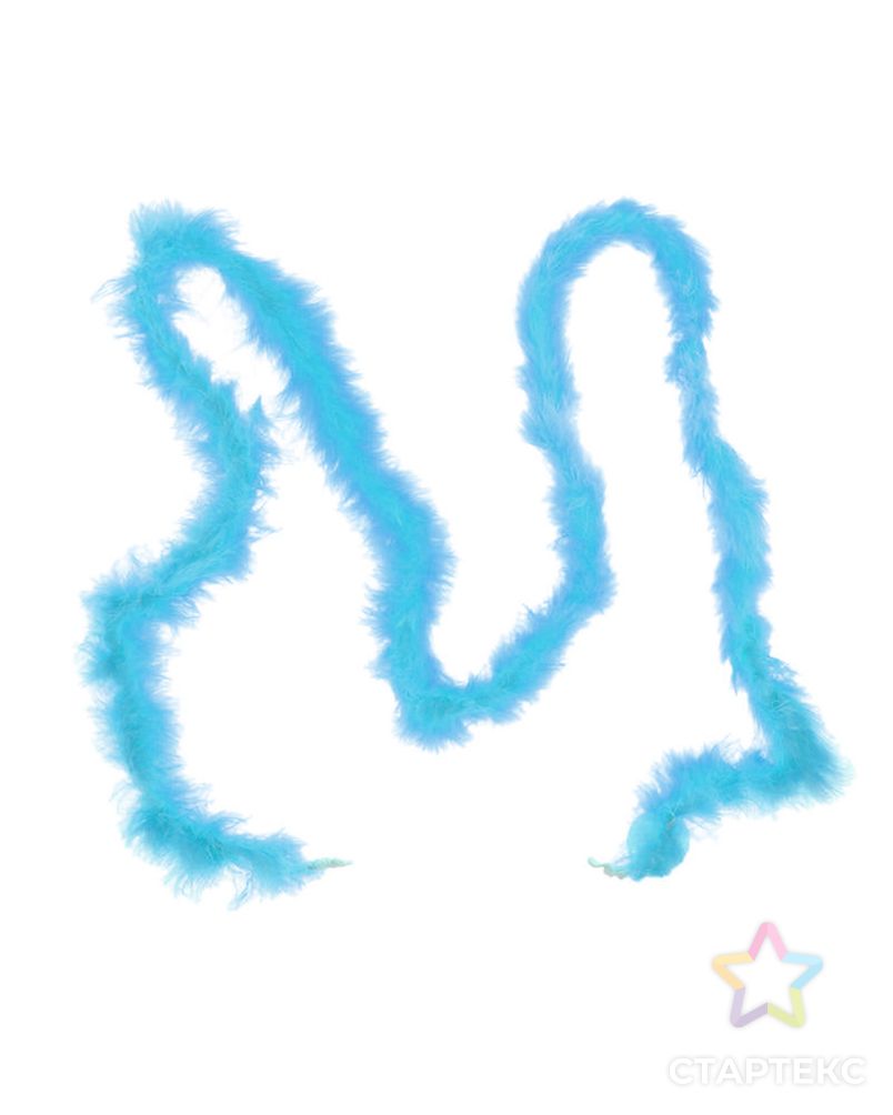 Карнавальный шарф-перо 2 м, 18 г, цвет голубой арт. СМЛ-100740-1-СМЛ0002786167