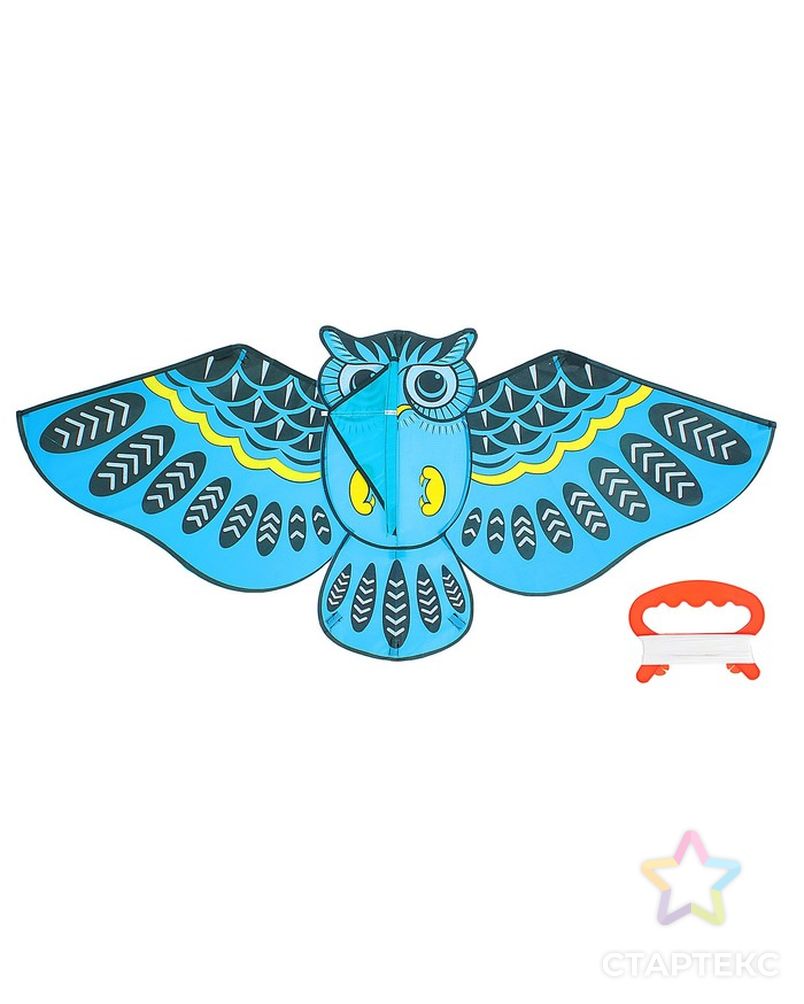 Воздушный змей «Сова», с леской, цвета МИКС арт. СМЛ-100700-2-СМЛ0002807447 2