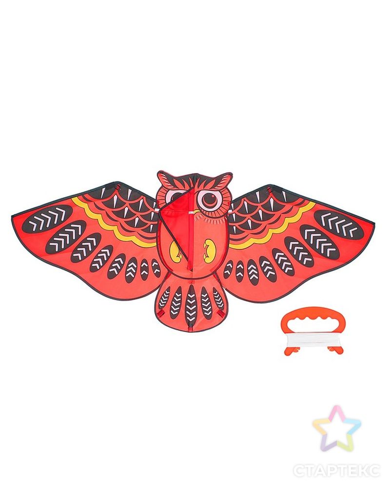 Воздушный змей «Сова», с леской, цвета МИКС арт. СМЛ-100700-2-СМЛ0002807447 3