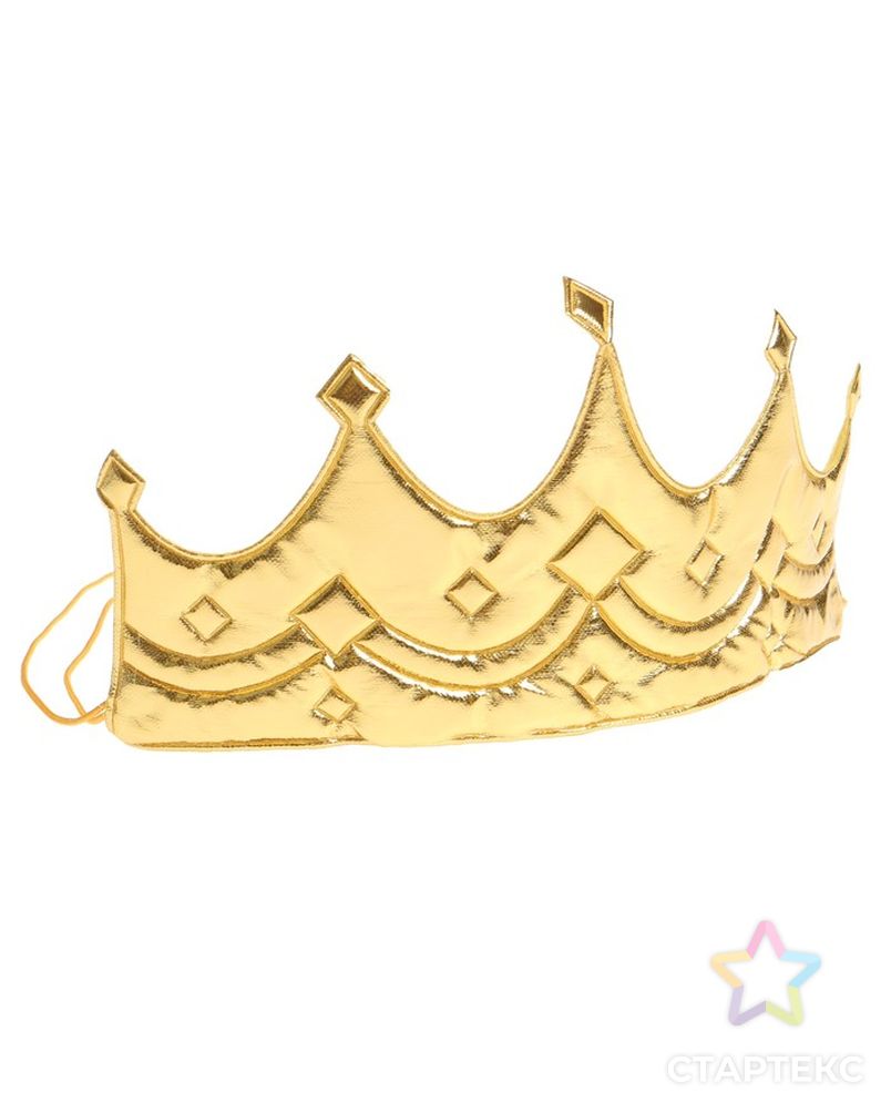 Корона «Принцесса», на резинке, цвет золотой арт. СМЛ-51826-1-СМЛ0002807485 1