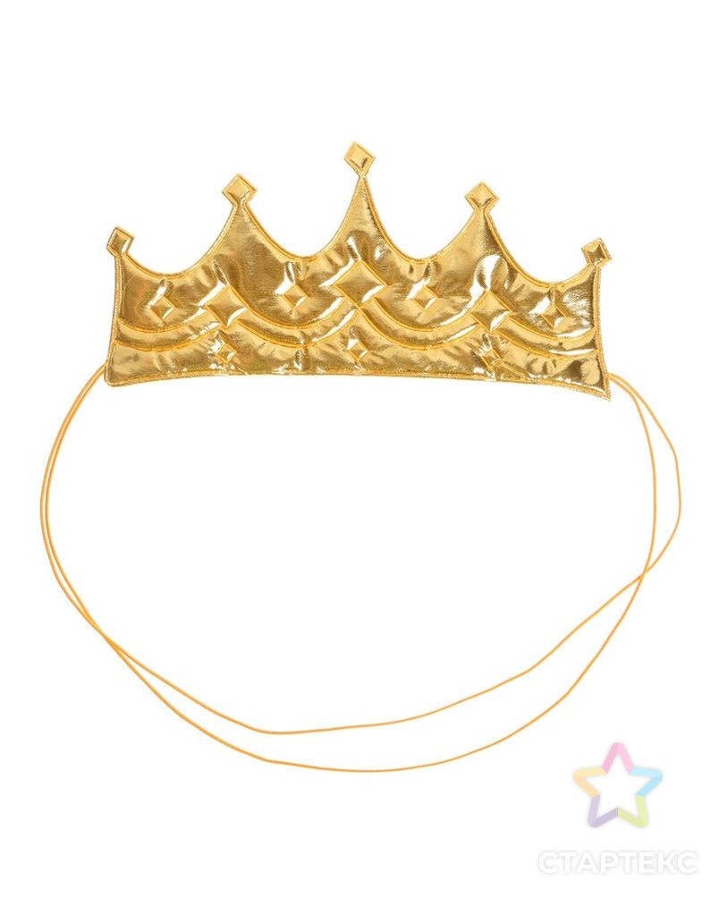 Корона «Принцесса», на резинке, цвет золотой арт. СМЛ-51826-1-СМЛ0002807485 2