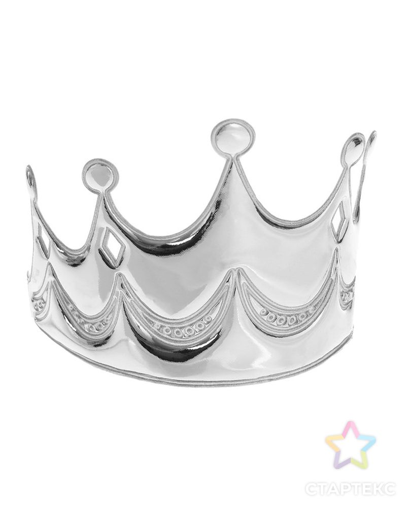 Корона «Принцесса», на резинке, цвет серебряный арт. СМЛ-51827-1-СМЛ0002807486 1