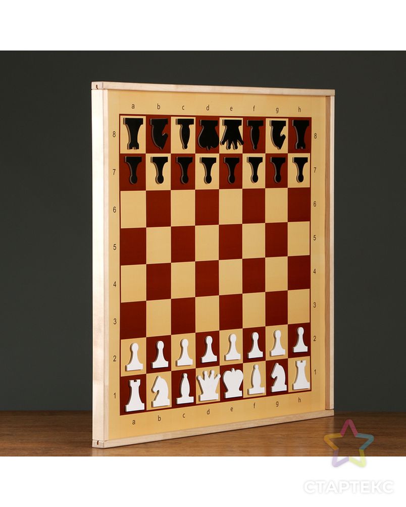 Демонстрационные шахматы магнитные (игровое поле 70х70 см, фигуры полимер, король h=6.3 см) арт. СМЛ-50167-1-СМЛ0002821423 2
