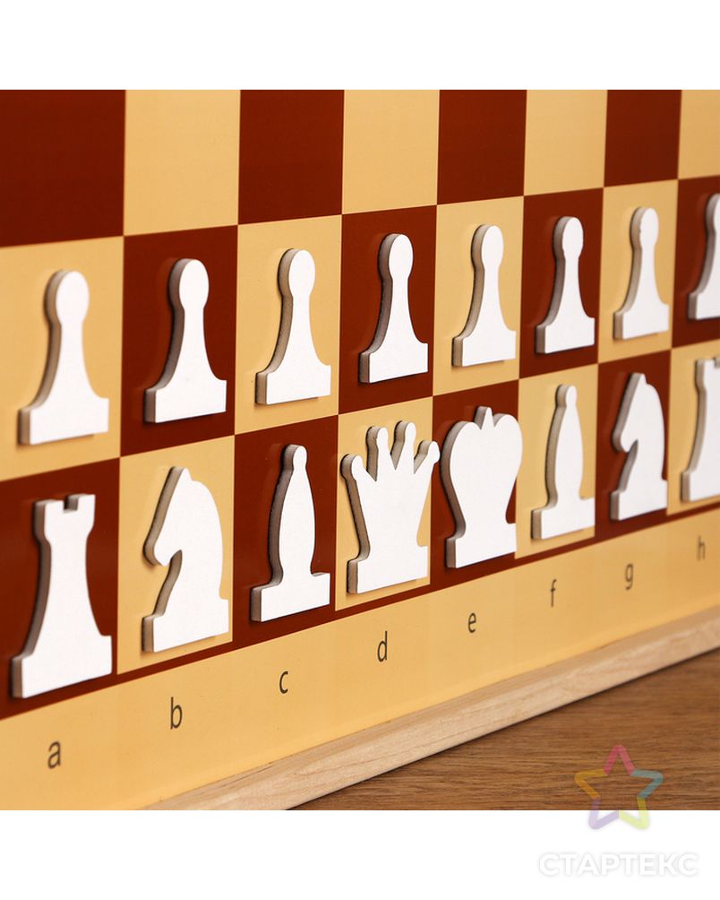 Демонстрационные шахматы магнитные (игровое поле 70х70 см, фигуры полимер, король h=6.3 см) арт. СМЛ-50167-1-СМЛ0002821423 3
