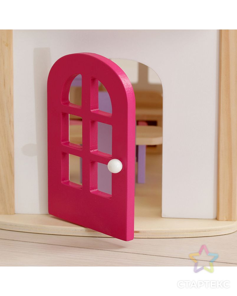 Кукольный домик "Розовое волшебство", с мебелью арт. СМЛ-52648-1-СМЛ0002826498 4