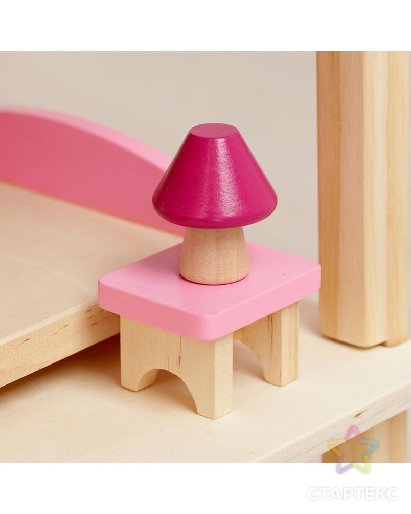 Кукольный домик "Розовое волшебство", с мебелью арт. СМЛ-52648-1-СМЛ0002826498 5