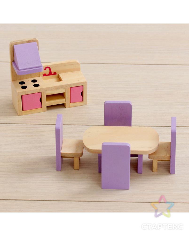 Кукольный домик "Розовое волшебство", с мебелью арт. СМЛ-52648-1-СМЛ0002826498 8