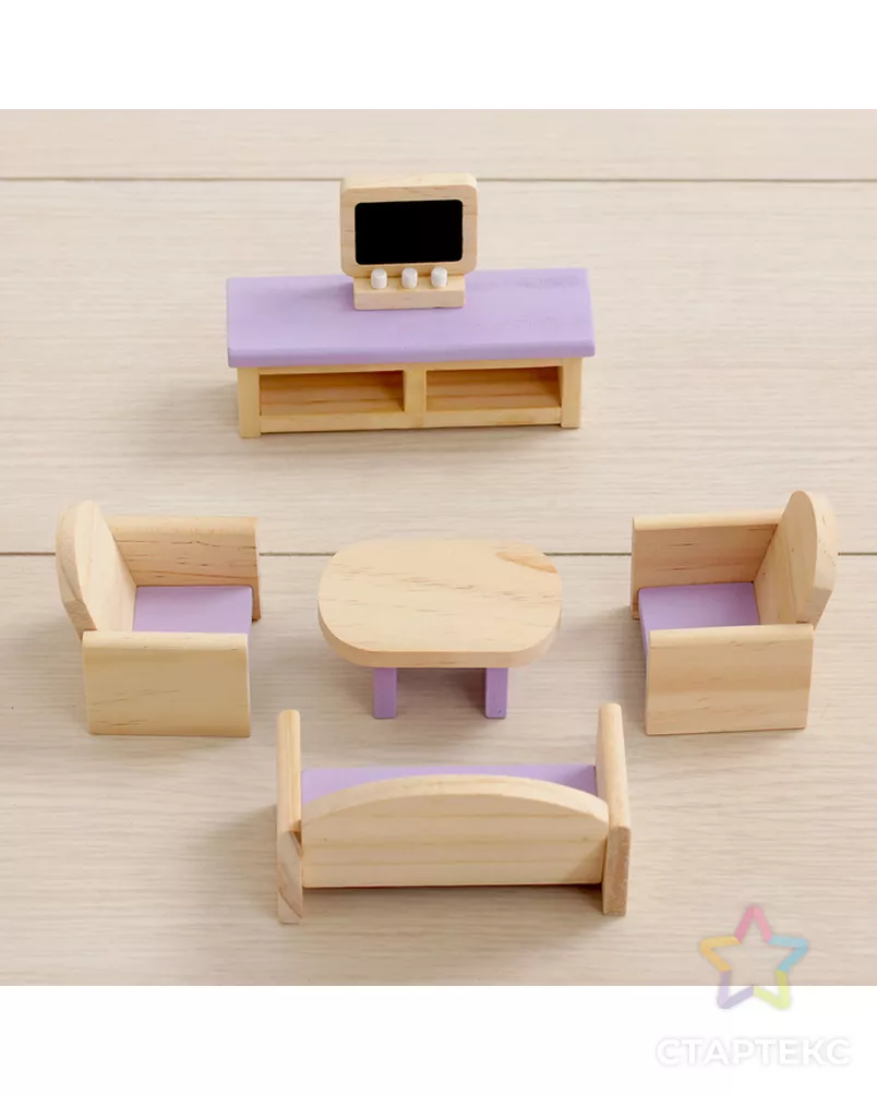 Кукольный домик "Розовое волшебство", с мебелью арт. СМЛ-52648-1-СМЛ0002826498 - рис. 9