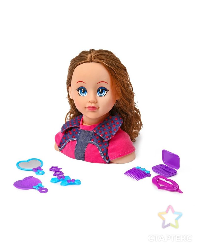 Кукла-манекен для создания причёсок «Карина» с аксессуарами арт. СМЛ-141140-1-СМЛ0002829733 1
