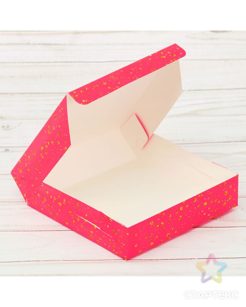 Коробка складная «Маленький повод для радости», 14 × 14 × 3,5 см арт. СМЛ-97220-1-СМЛ0002844724 2