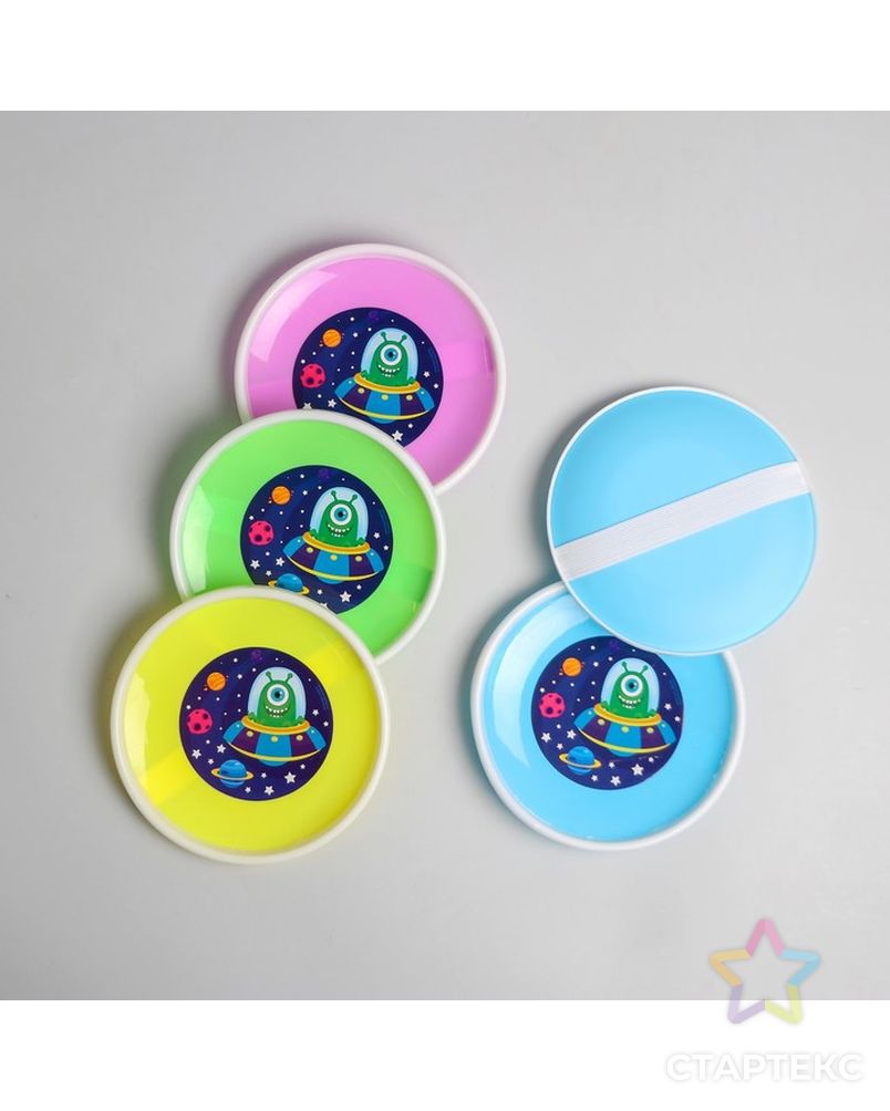 Игра-липучка «Монстрик», набор: 2 тарелки 18 см, шарик, цвета МИКС арт. СМЛ-53232-1-СМЛ0002866212 2