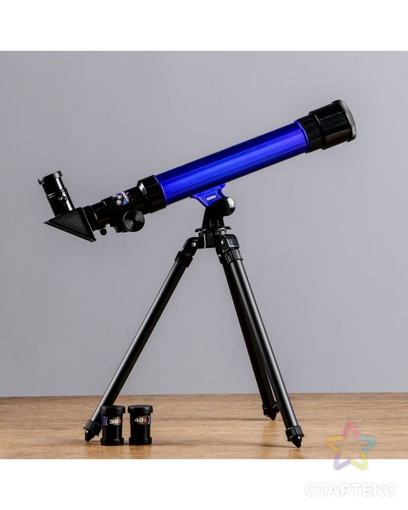 Набор: телескоп настольный, три линзы: х20, 30, 40 + микроскоп, увеличение х300, 600, 1200 арт. СМЛ-45827-1-СМЛ0000288657 2