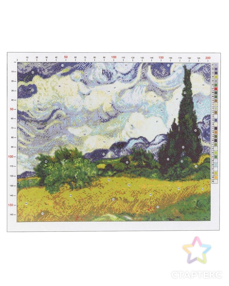 Канва для вышивания с рисунком «Ван Гог. Рожь» 47 х 39 см арт. СМЛ-6492-1-СМЛ2905230 1