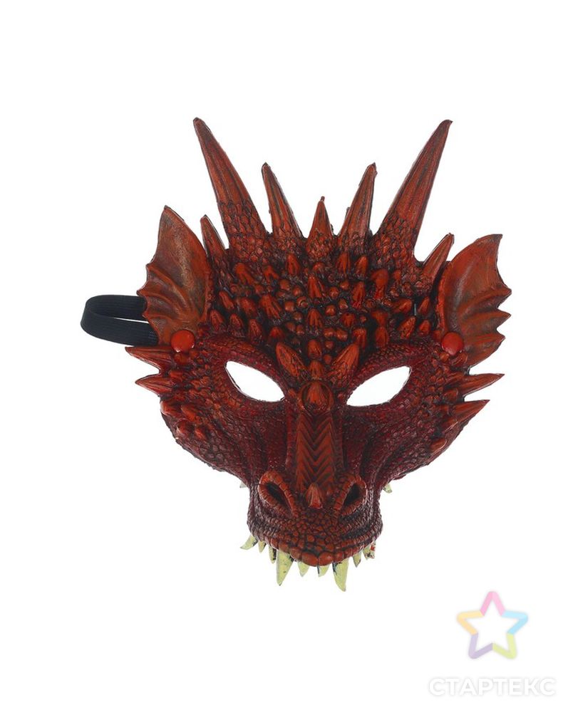 Карнавальная маска «Дракон», цвет золотой арт. СМЛ-97178-3-СМЛ0002922590 1