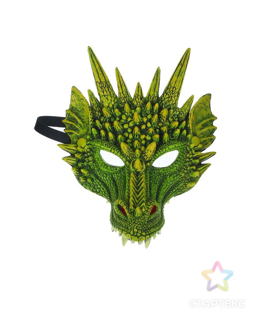 Карнавальная маска «Дракон», цвет золотой арт. СМЛ-97178-2-СМЛ0002922592 1
