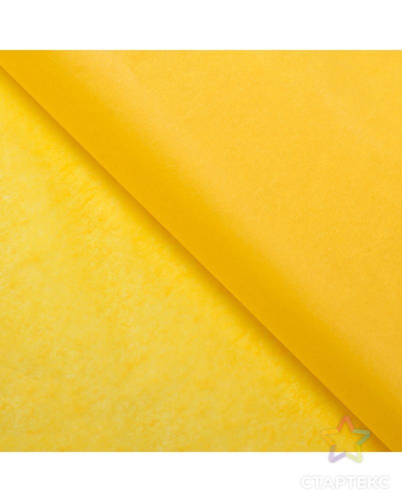 Бумага упаковочная тишью, желтый, 50 см х 66 см арт. СМЛ-54008-1-СМЛ0002932067 1