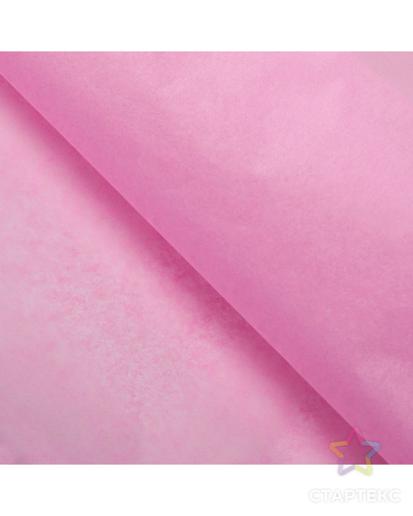Бумага упаковочная тишью, розовый, 50 см х 66 см уп.10 листов арт. СМЛ-54014-1-СМЛ0002932073 1