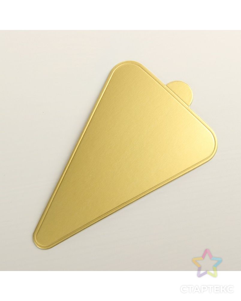 Подложка для пирожного «Золото», 12,5×7,5 см арт. СМЛ-55005-1-СМЛ0002941953 2