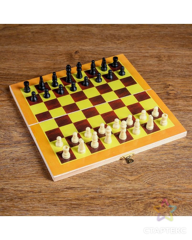 Шахматы "Тульпа", (фигуры дерево, доска дерево 24х24 см) арт. СМЛ-45966-1-СМЛ0000294860 1