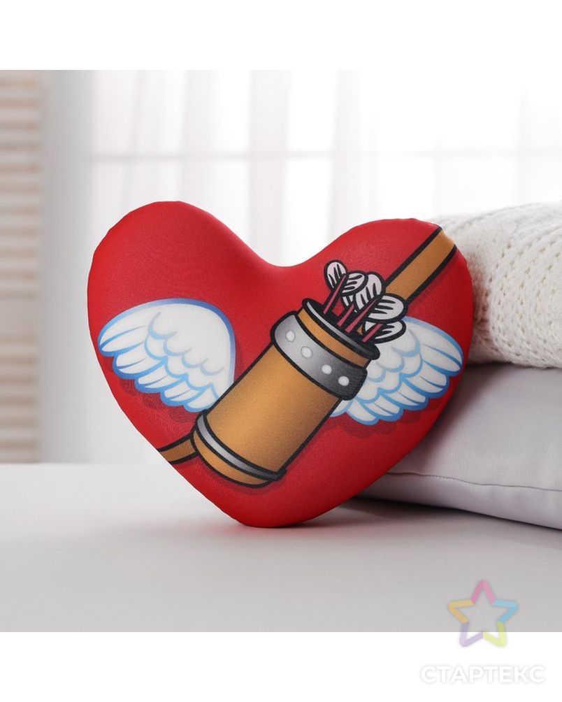 Подушка антистресс «Люблю с крыльями», сердце арт. СМЛ-120610-1-СМЛ0002952146 3