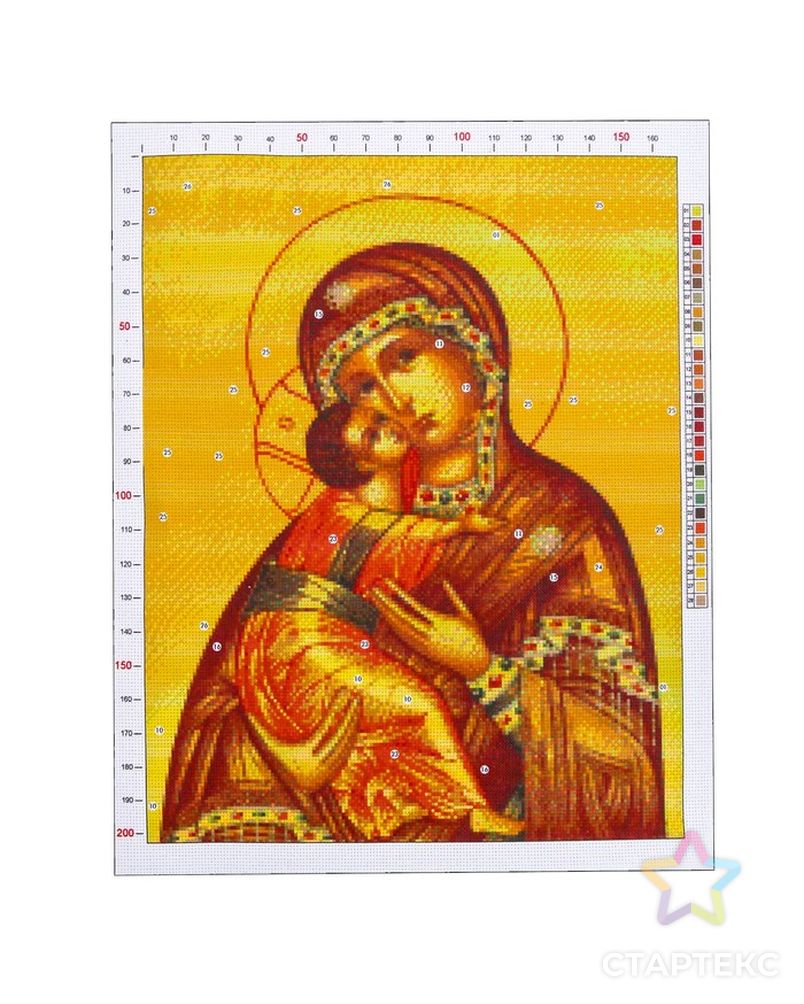 Канва для вышивания с рисунком «Владимирская Божья Матерь», 47 х 39 см арт. СМЛ-6740-1-СМЛ2956793
