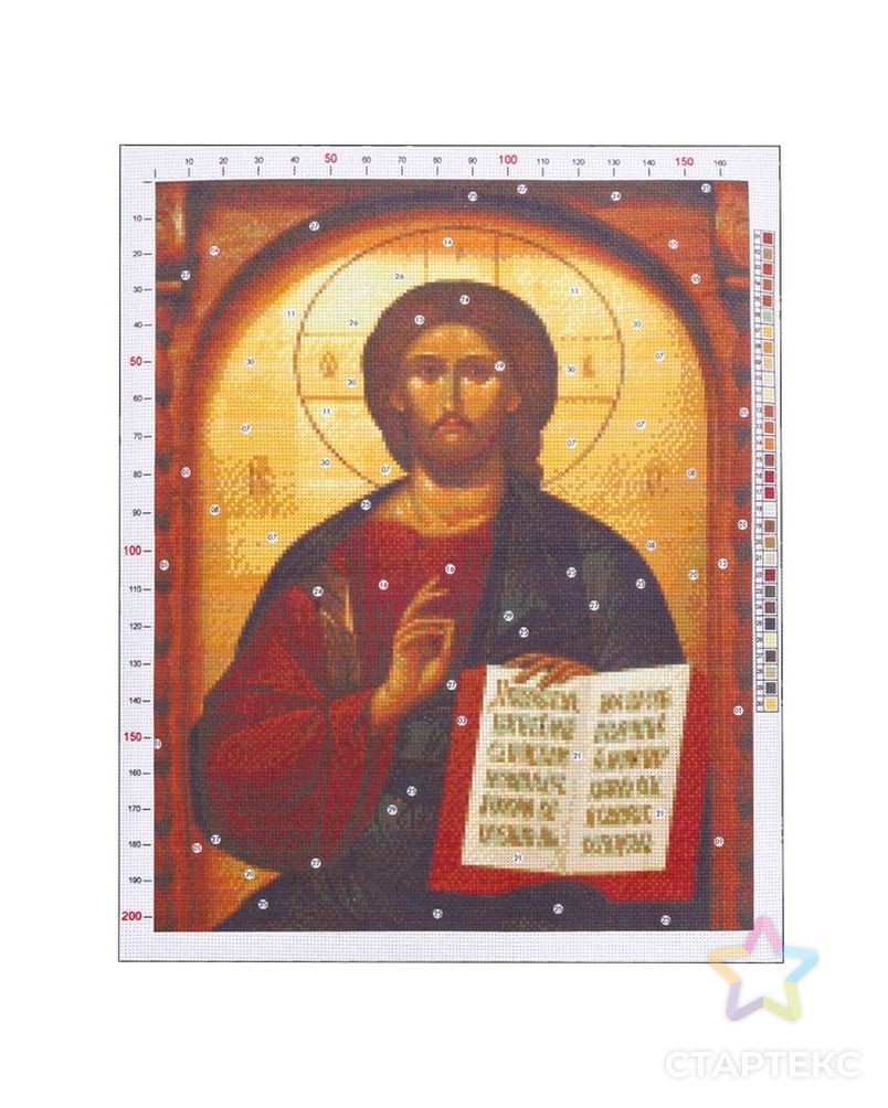 Канва для вышивания с рисунком «Иисус», 47 х 39 см арт. СМЛ-6741-1-СМЛ2956795 1