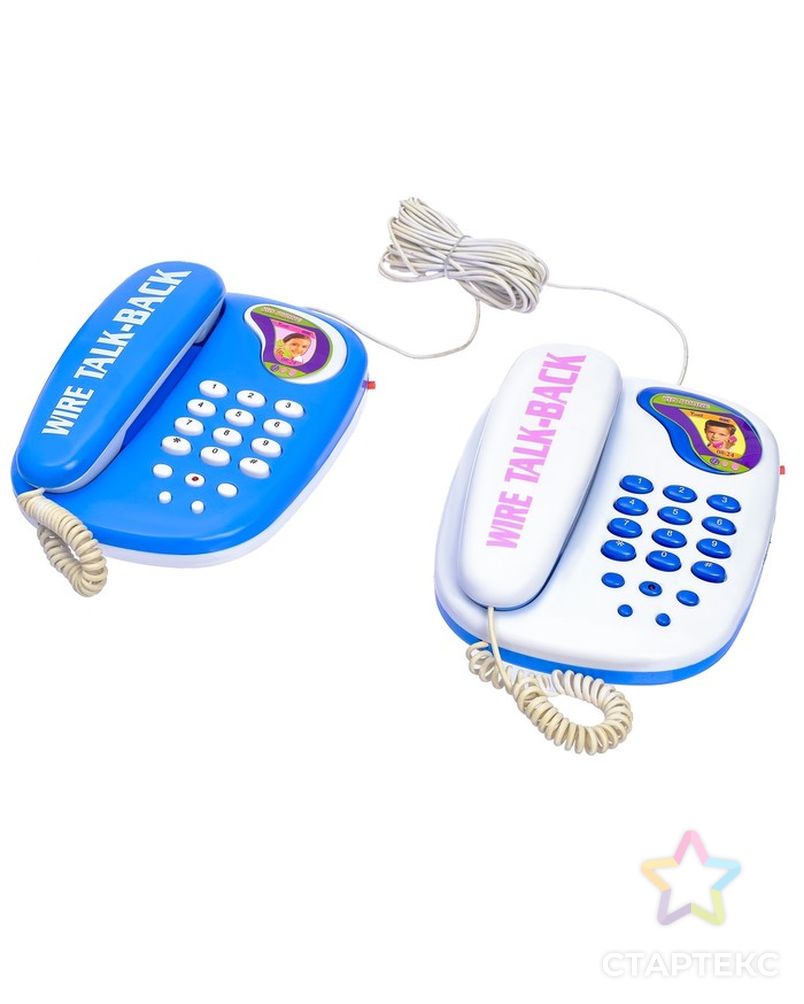 Телефон «Давай поговорим», в наборе 2 телефона, МИКС арт. СМЛ-112815-1-СМЛ0002965008 2