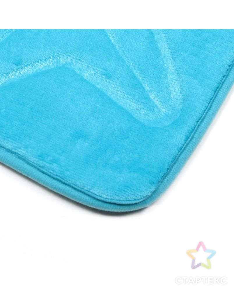 Набор ковриков для ванны и туалета «Ракушки», объёмные, 2 шт: 40×50, 50×80 см, цвет фиолетовый арт. СМЛ-30360-2-СМЛ2967445 4