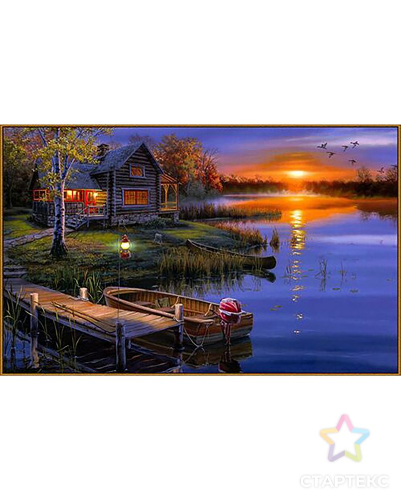Алмазная мозаика "Дом возле озера", 39 цветов арт. СМЛ-26034-1-СМЛ2967941 1
