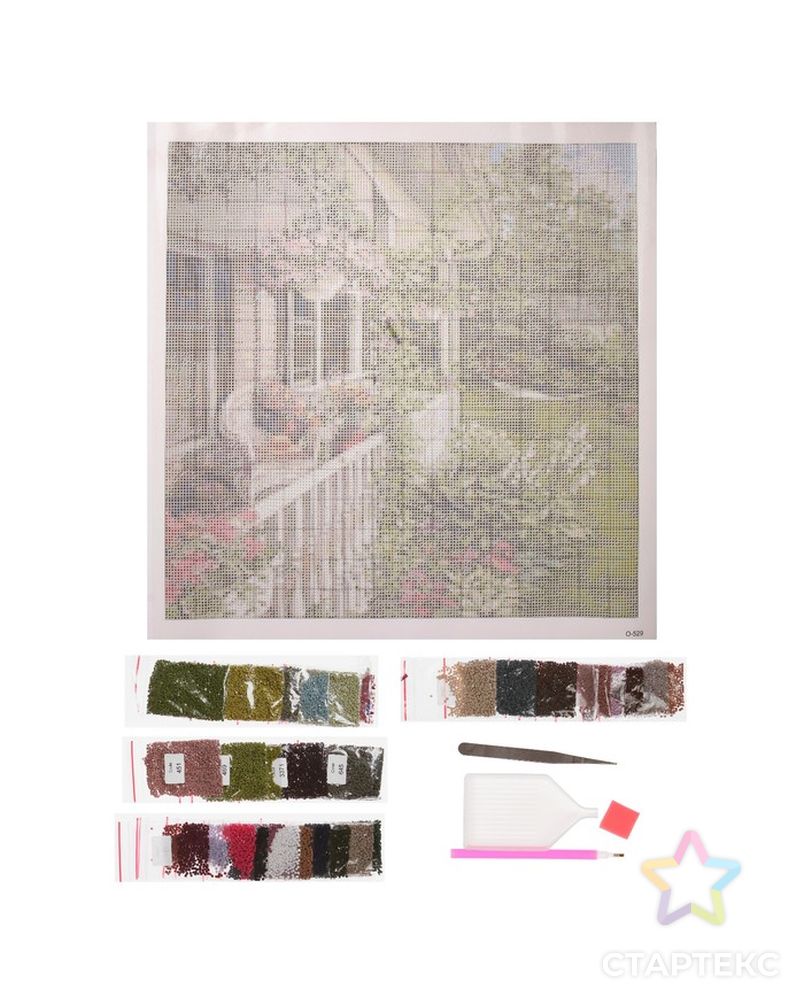 Алмазная мозаика "Летний сад", 35 цветов арт. СМЛ-6833-1-СМЛ2967961 2
