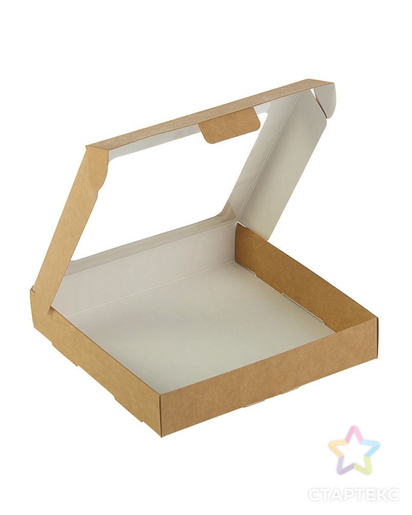 Коробка самосборная, с окном, сиреневая, 16 х 16 х 3 см арт. СМЛ-99018-7-СМЛ0002968415 3