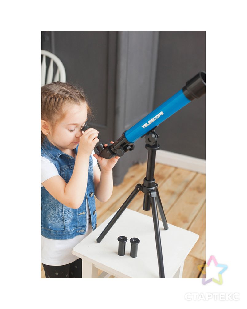 Телескоп детский «Юный астроном» с штативом, цвета МИКС арт. СМЛ-143542-1-СМЛ0002971983 12