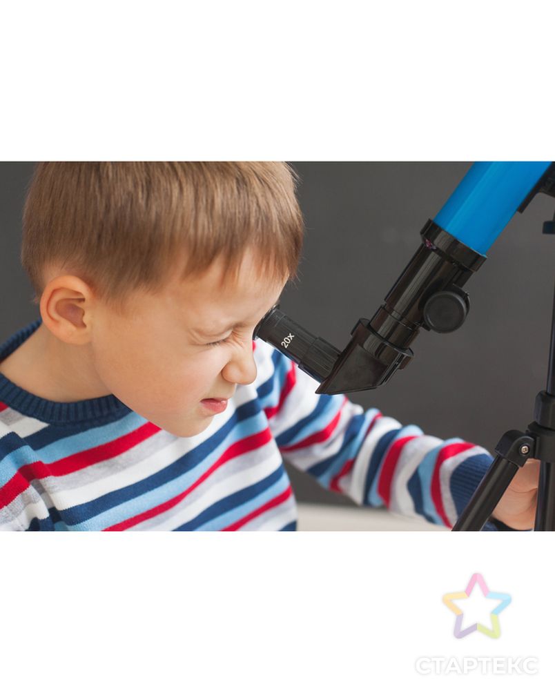 Телескоп детский «Юный астроном» с штативом, цвета МИКС арт. СМЛ-143542-1-СМЛ0002971983 13