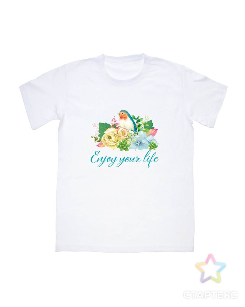 Термотрансфер «Enjoy your life» р.14х14 см арт. СМЛ-6880-1-СМЛ2974352