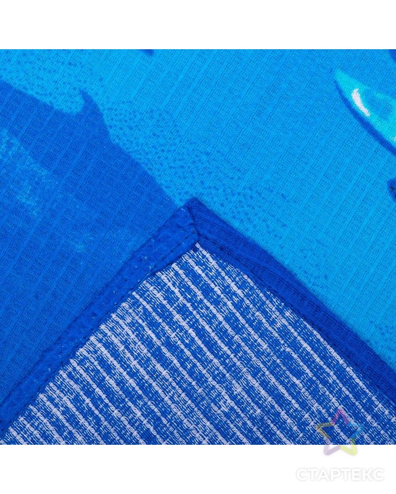 Вафельное полотенце пляжное «Дельфин» 80х150 см, разноцветный, 160г/м2,хлопок 100% арт. СМЛ-26046-1-СМЛ2979621 3