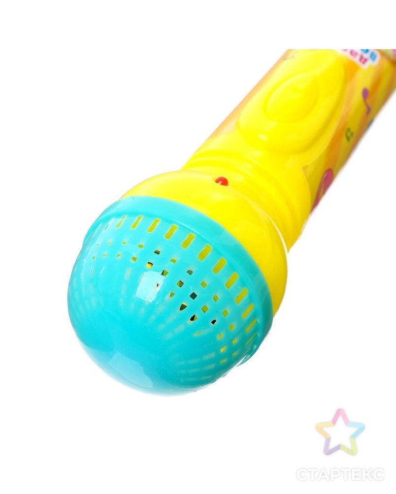 Микрофон музыкальный «Давай веселей», световые и звуковые эффекты, работает от батареек арт. СМЛ-58427-1-СМЛ0002983411 3