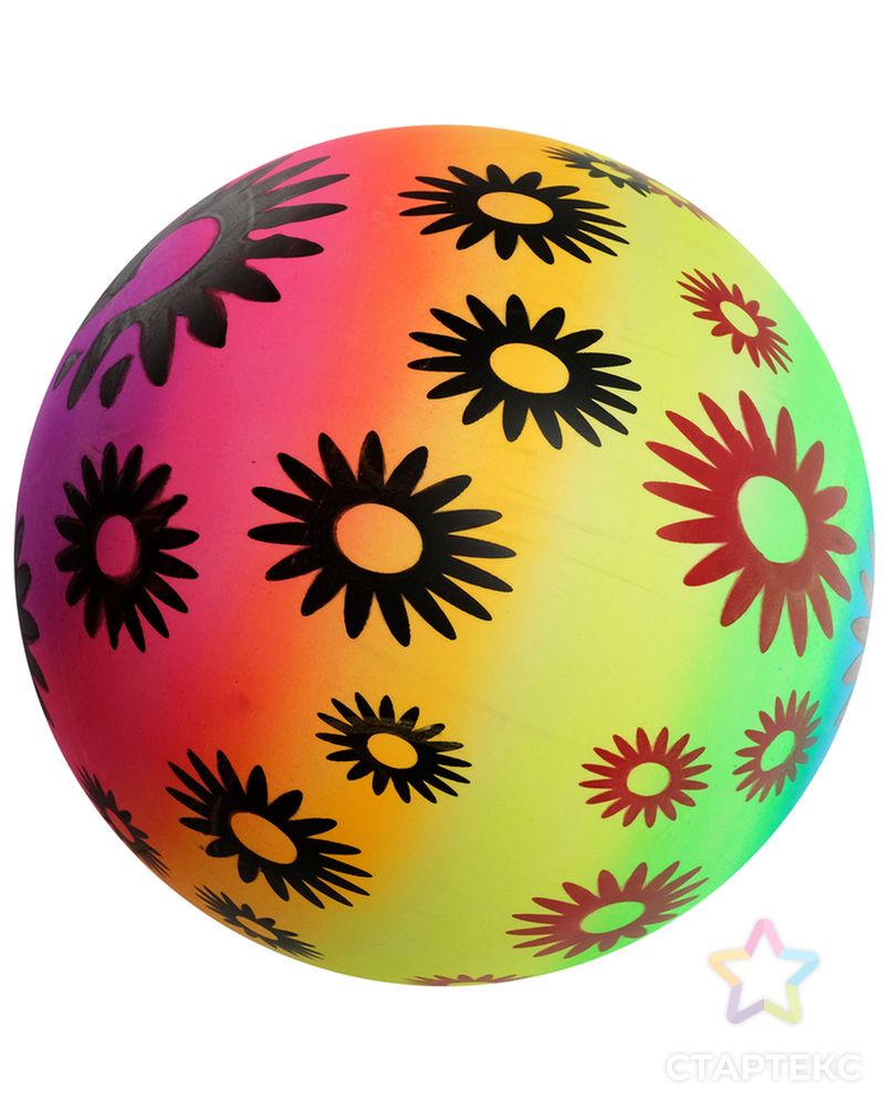 Мяч детский «Цветочки», d=22 см, 70 г арт. СМЛ-126951-1-СМЛ0002983593 1