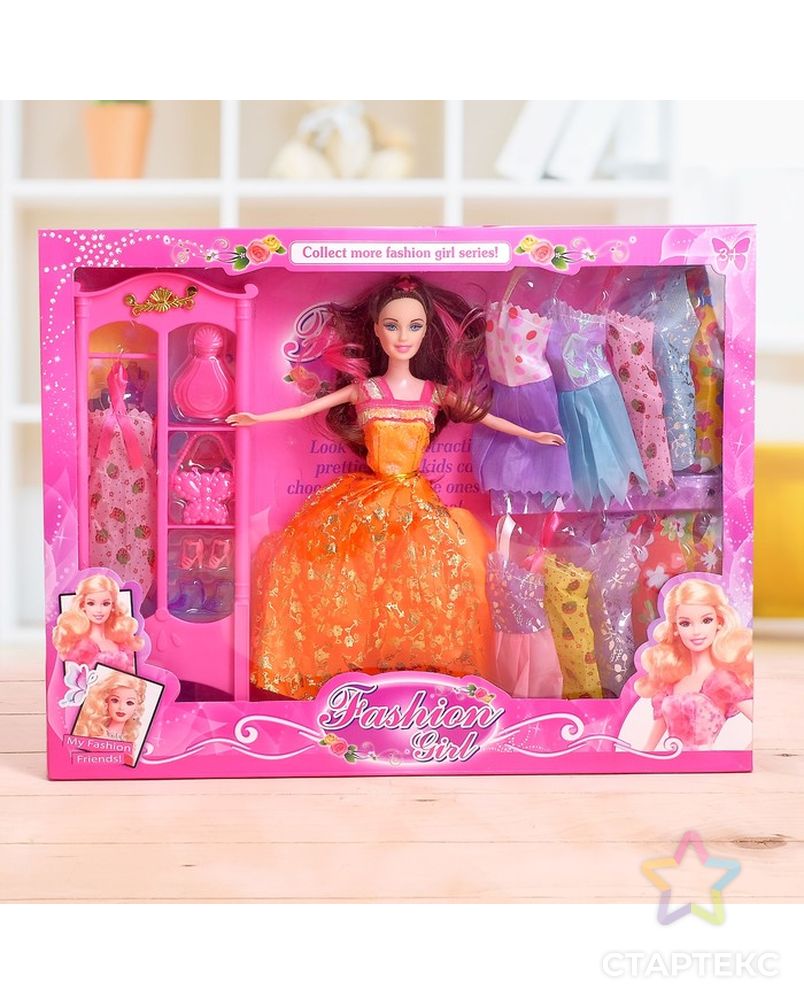 Кукла модель «Анна» с набором платьев, с аксессуарами цвета: МИКС арт. СМЛ-54651-1-СМЛ0002985005 1