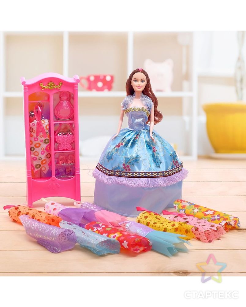 Кукла модель «Анна» с набором платьев, с аксессуарами цвета: МИКС арт. СМЛ-54651-1-СМЛ0002985005 2