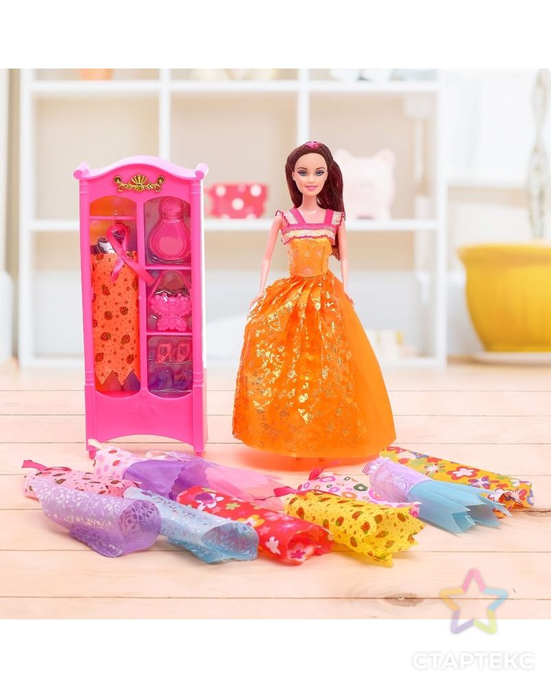 Кукла модель «Анна» с набором платьев, с аксессуарами цвета: МИКС арт. СМЛ-54651-1-СМЛ0002985005 3