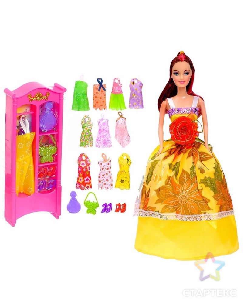 Кукла модель «Анна» с набором платьев, с аксессуарами цвета: МИКС арт. СМЛ-54651-1-СМЛ0002985005 25