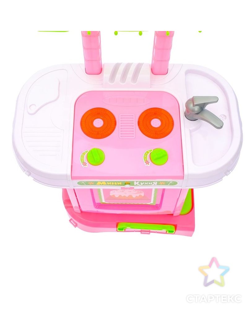 Игровой модуль кухня «Розовая мечта» с аксессуарами, складывается в чемодан, световые и звуковые эффекты арт. СМЛ-112819-1-СМЛ0002987207 3