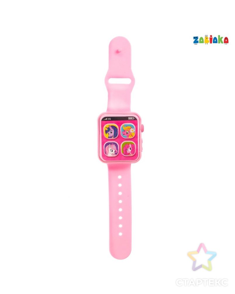 Часы музыкальные «Милой девочке», световые и звуковые эффекты, цвет розовый арт. СМЛ-126648-1-СМЛ0002989537 2