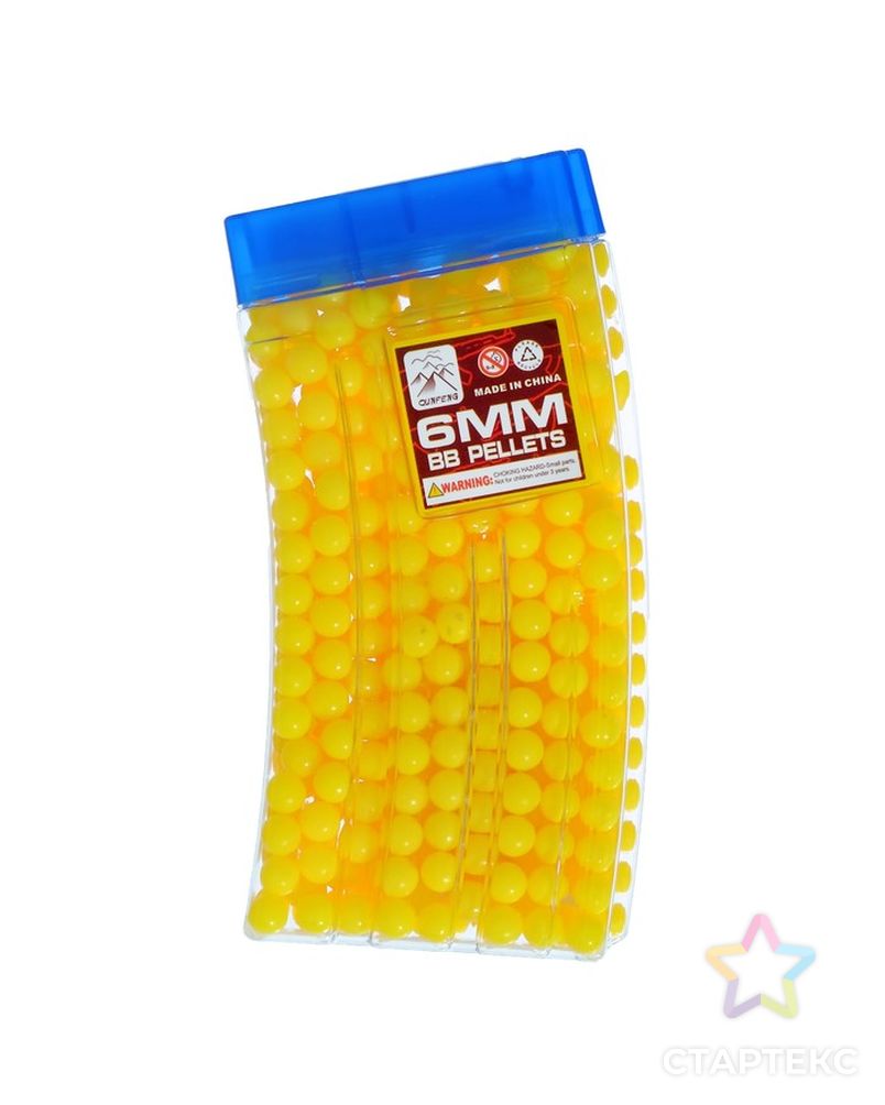 Пульки желтые в рожке, 500 шт. арт. СМЛ-136344-1-СМЛ0002995411 1