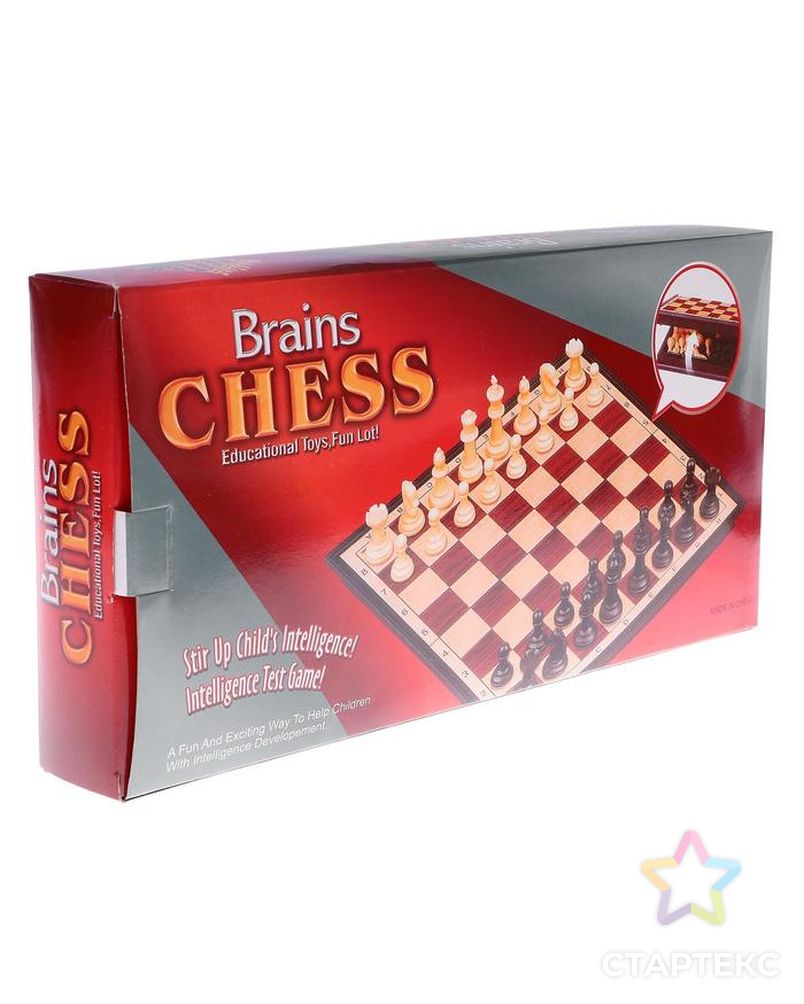 Игра настольная "Шахматы" классические, доска объёмная, 9х17.5 см арт. СМЛ-54614-1-СМЛ0002996844 9