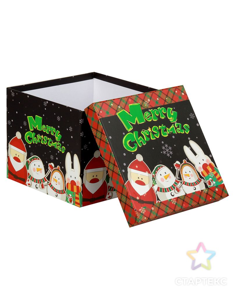 Набор коробок 6в1 "Рождество", 24,5 х 24,5 х 18 - 15 х 15 х 13 см арт. СМЛ-154738-1-СМЛ0002998299