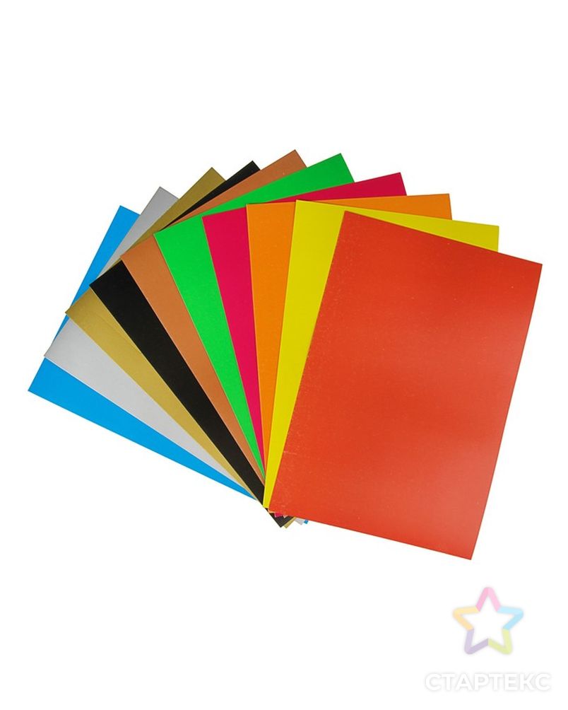 Набор для детского творчества А4, 10 листов картон цветной мелованный, 240 г/м² + 16 листов бумага цветная двухсторонняя, «Лиса» арт. СМЛ-204402-1-СМЛ0003004373 2