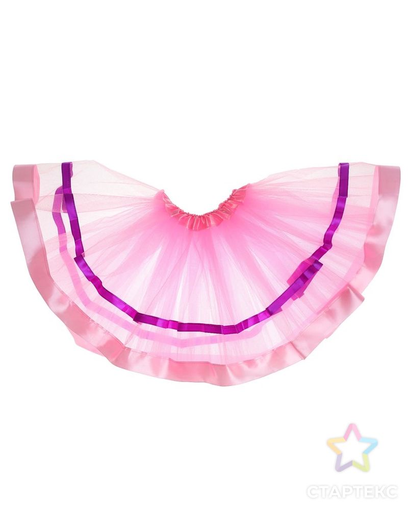 Карнавальная юбка «Красотка», трёхслойная, цвет фиолетовый арт. СМЛ-98209-4-СМЛ0003025981 1