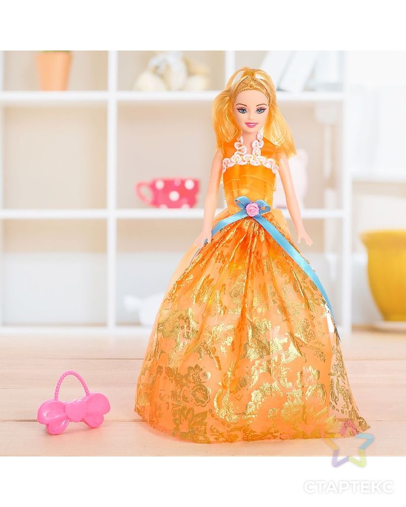 Кукла модель "Милена" в пышном платье с аксессуарами, МИКС арт. СМЛ-54835-1-СМЛ0003036096 2
