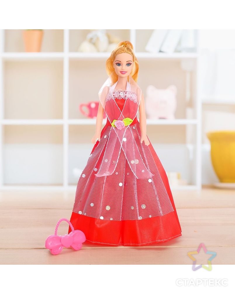 Кукла модель "Милена" в пышном платье с аксессуарами, МИКС арт. СМЛ-54835-1-СМЛ0003036096 7